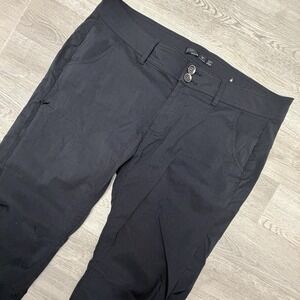 PrAna Halle II Pants Womens 14 Moonrock Roll Up Hiking Convertible Travel Hiking